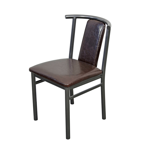 metal chair curved