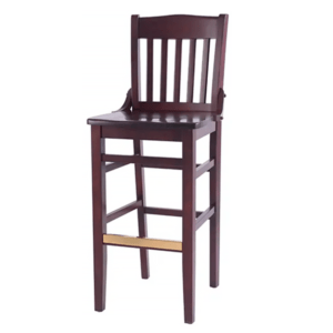 bar stool saddled wood